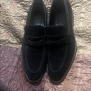Classic Black Suede Loafers for Men